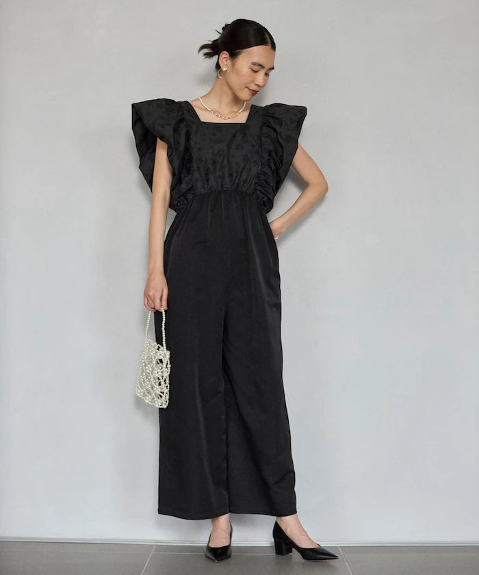 2WAY Flower Sheer Jacquard Docking All-in-One