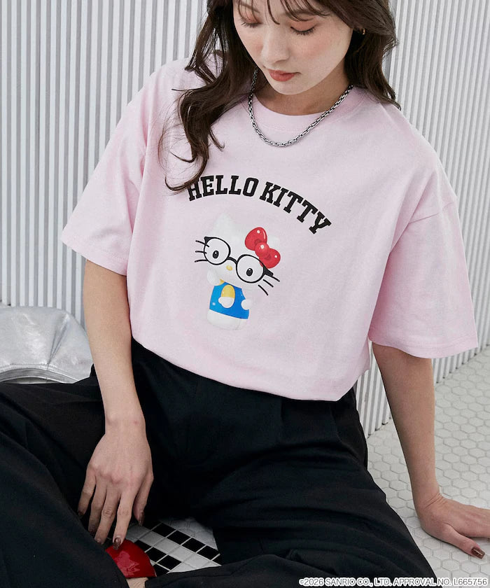"SANRIO CHARACTERS" College Style Printed T-Shirt Limited Edition