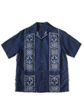 French Cross Linen Havana Banana Pattern Rangleka...