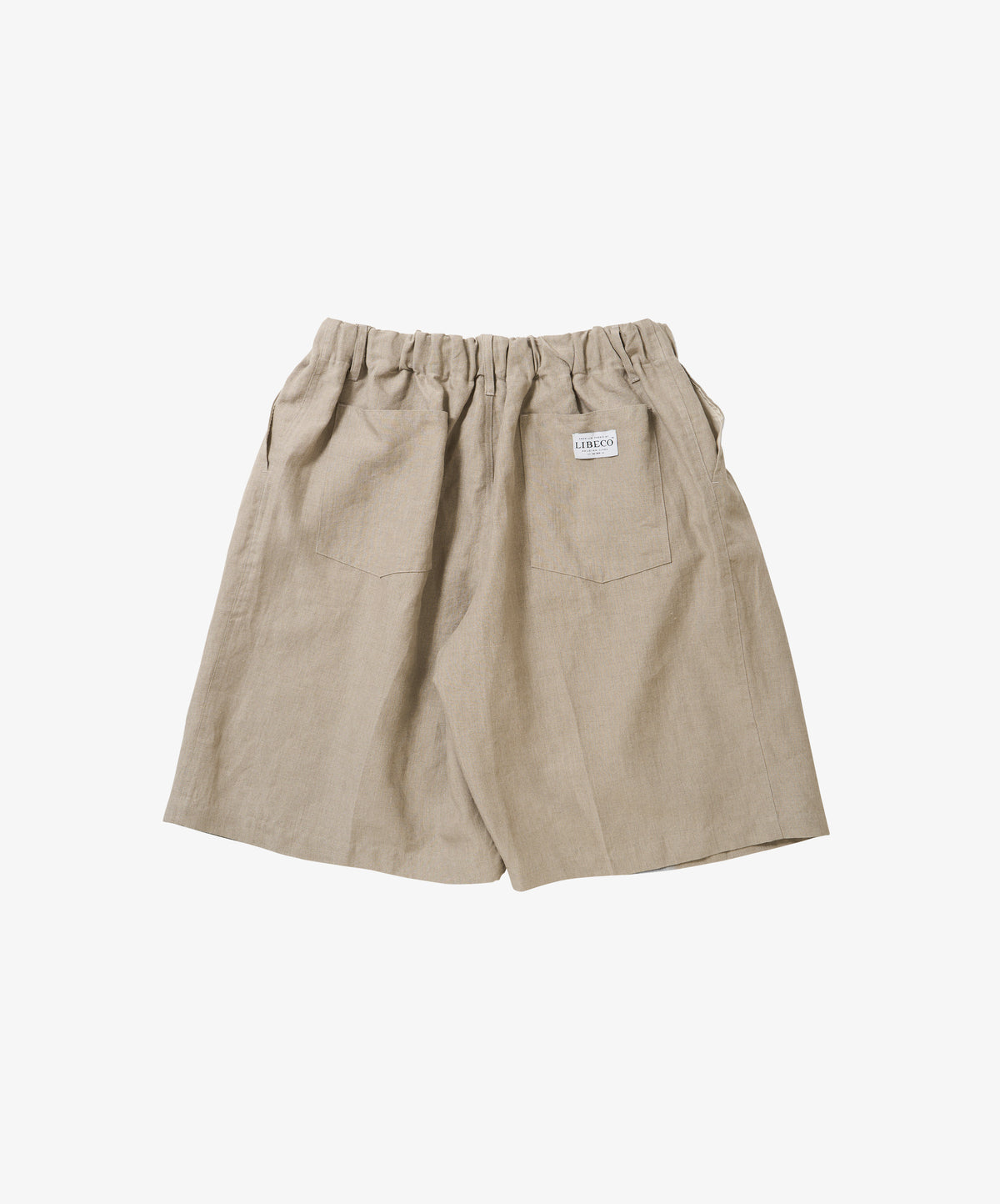 circular short pants linen ivory