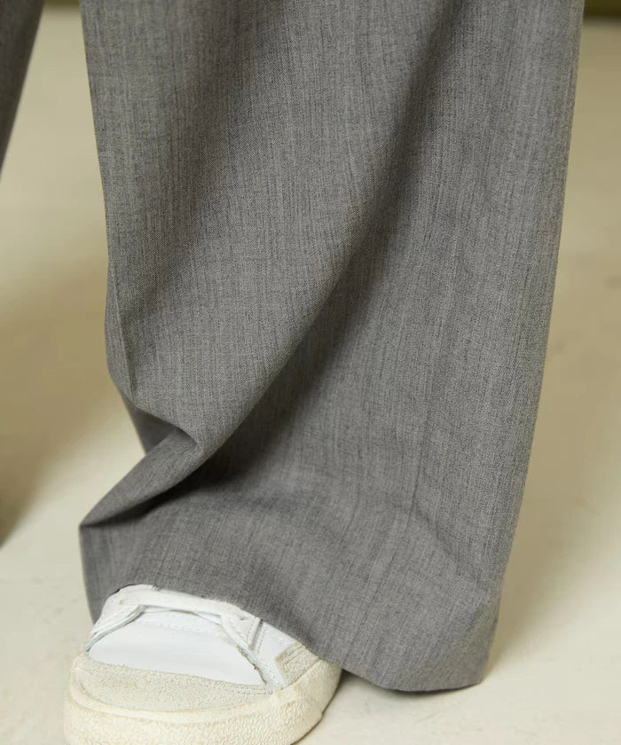 Tuck Wide Slacks Pants