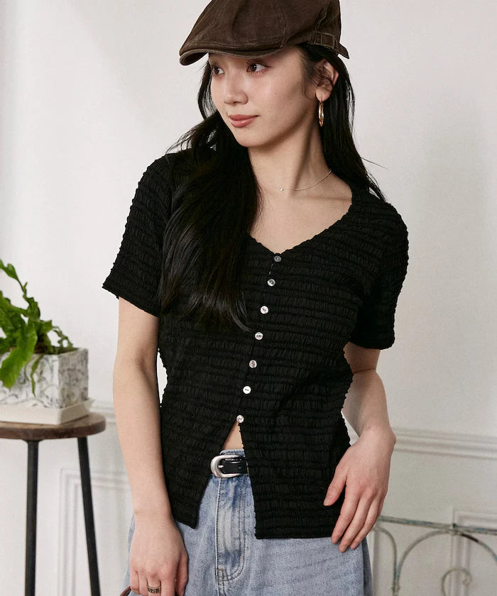 V-Neck Half Sleeve Cardigan Limited Edition