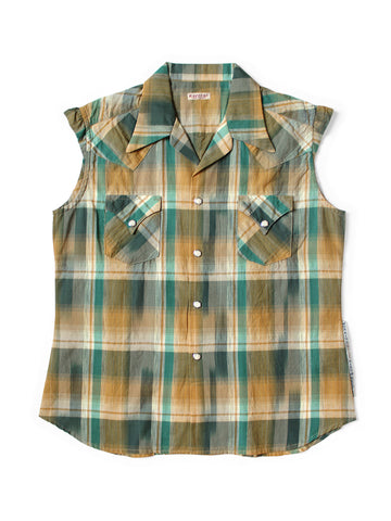 Ikat Check Love-ly Western Shirt