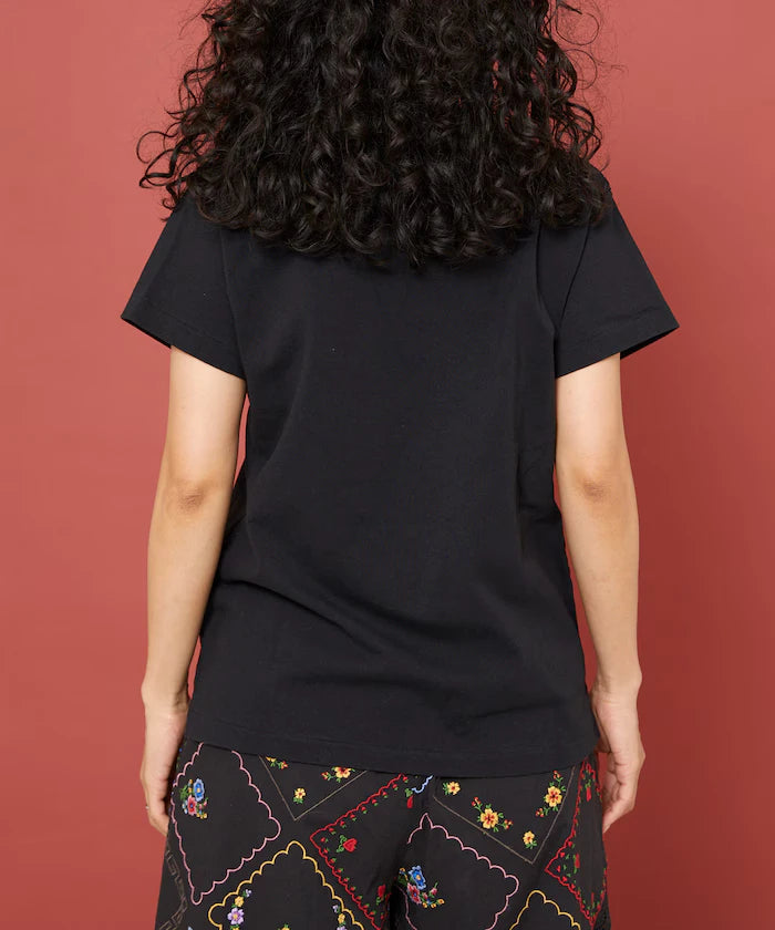 Oil Cut Processing Crew Neck T-Shirt