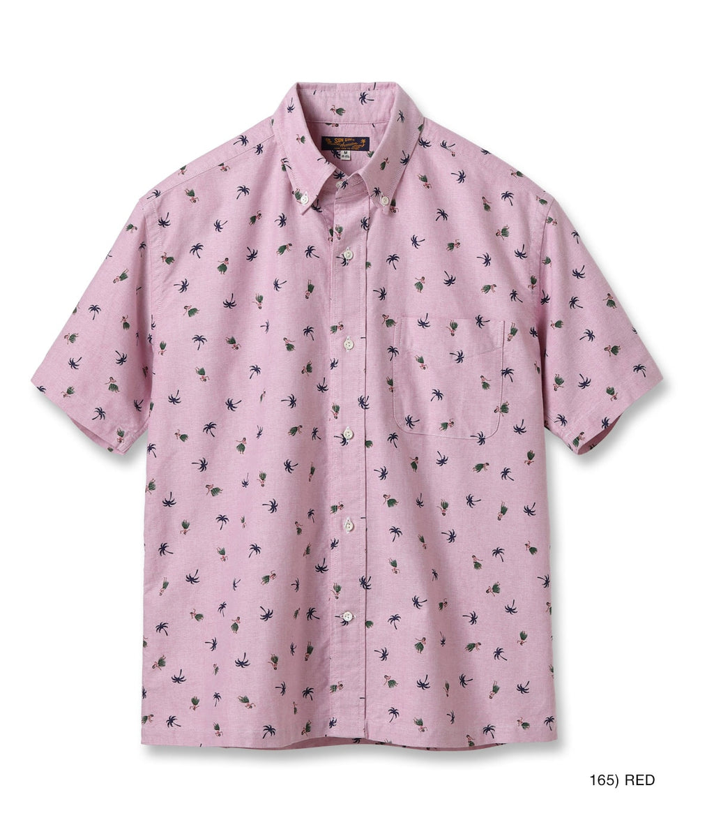 Cotton Oxford B.D. Shirt 'Hula Dancer'