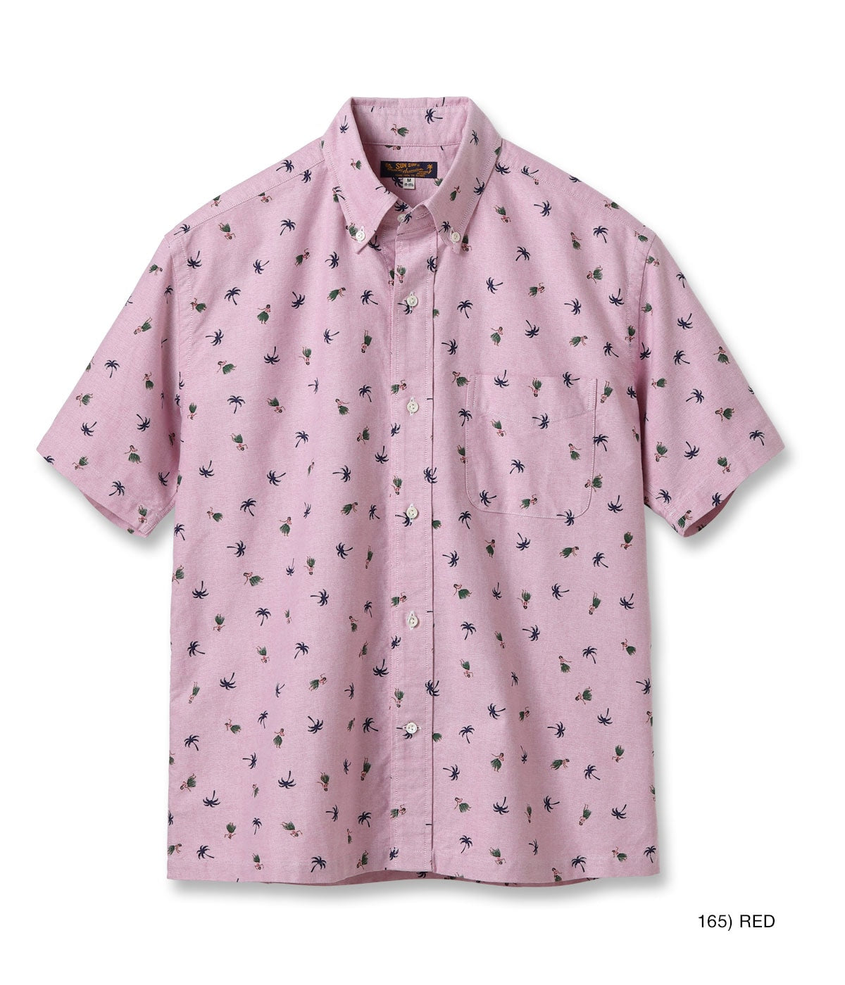 Cotton Oxford B.D. Shirt 'Hula Dancer'
