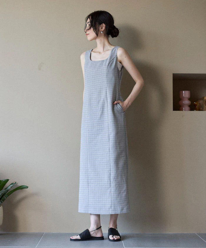 Camilla Check I-Line Dress / Suitable for Setup
