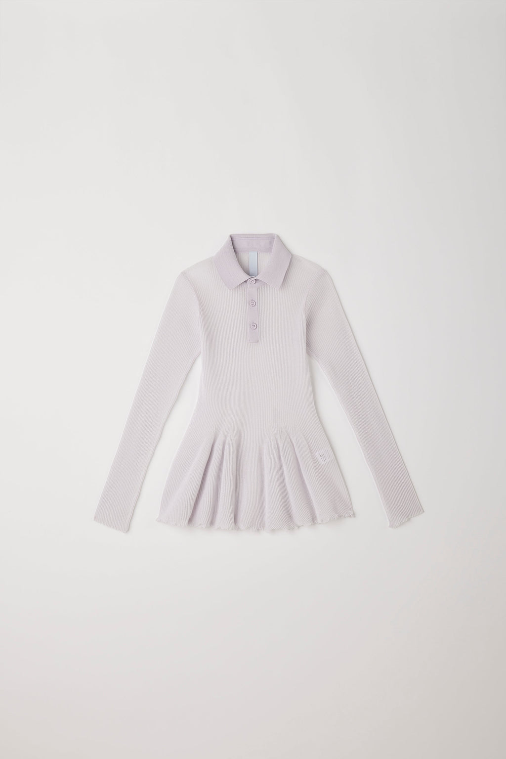 HYPHA LUCENT GLITTER LONG SLEEVE POLO SHIRT