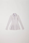 HYPHA LUCENT GLITTER LONG SLEEVE POLO SHIRT