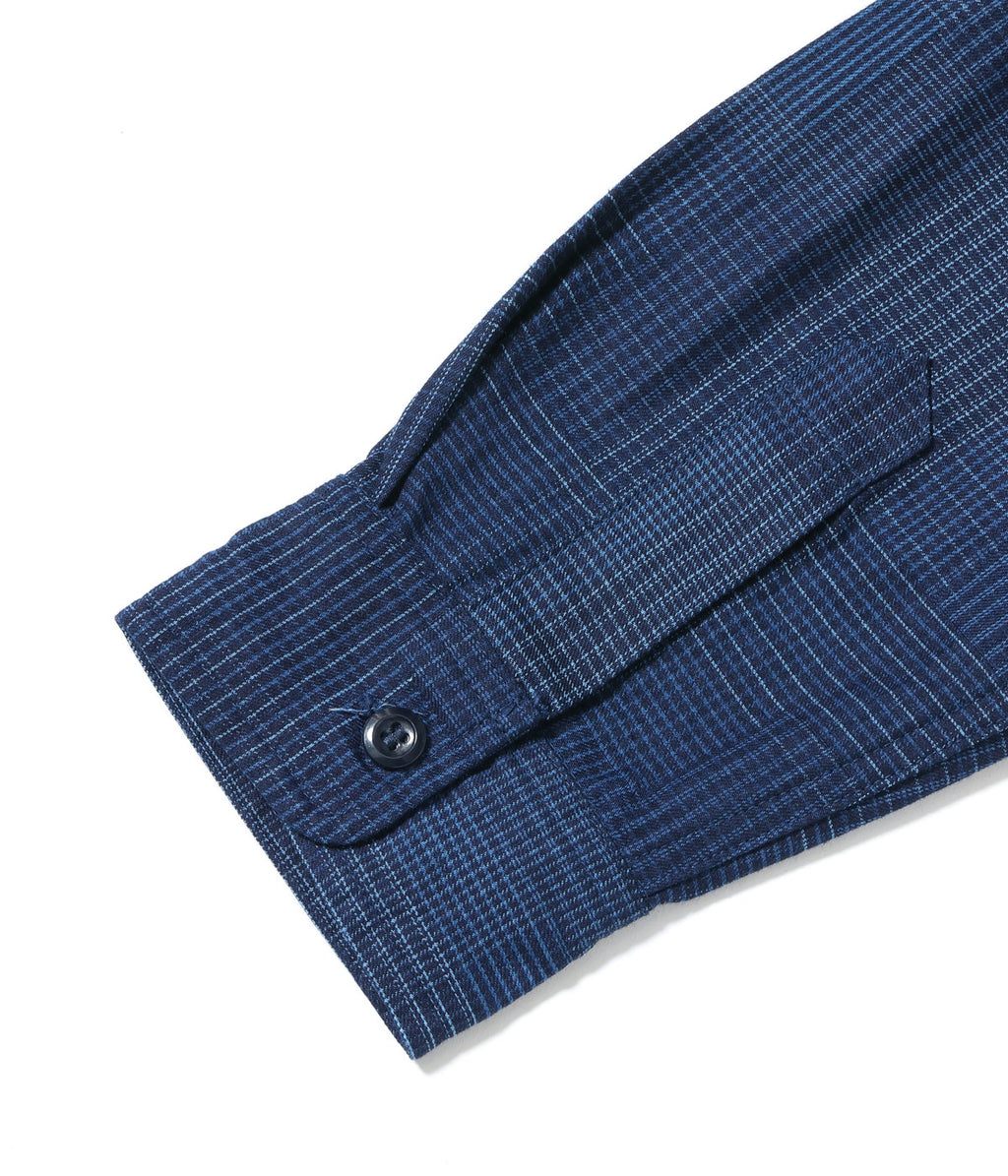 INDIGO PATCHWORK WORK SHIRT