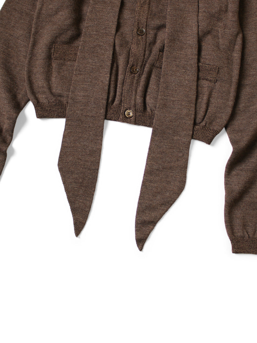 12G Knit Bow Tie Cardigan (L's)