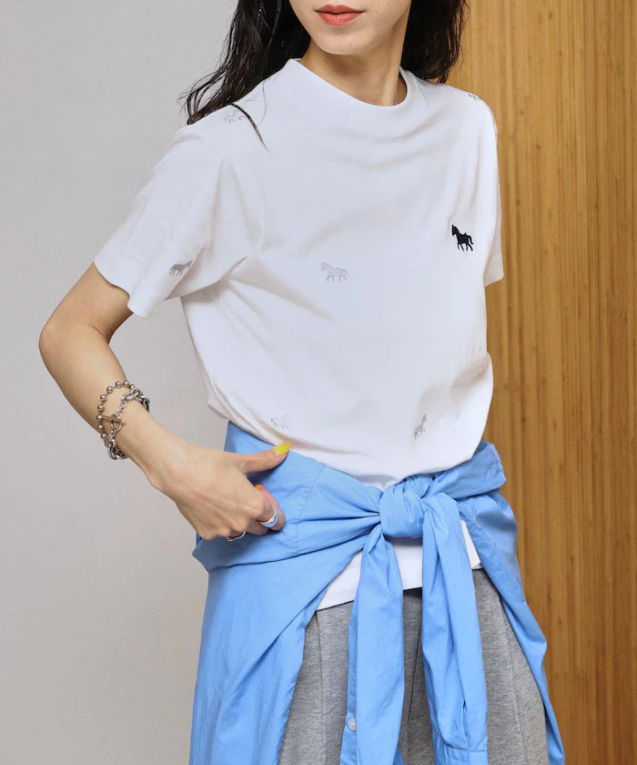 Organic Cotton Allover Embroidery T-Shirt