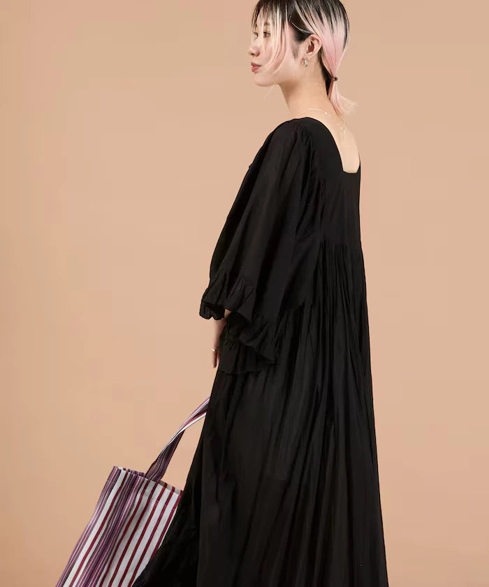 India Square Neck Frilled Dress
