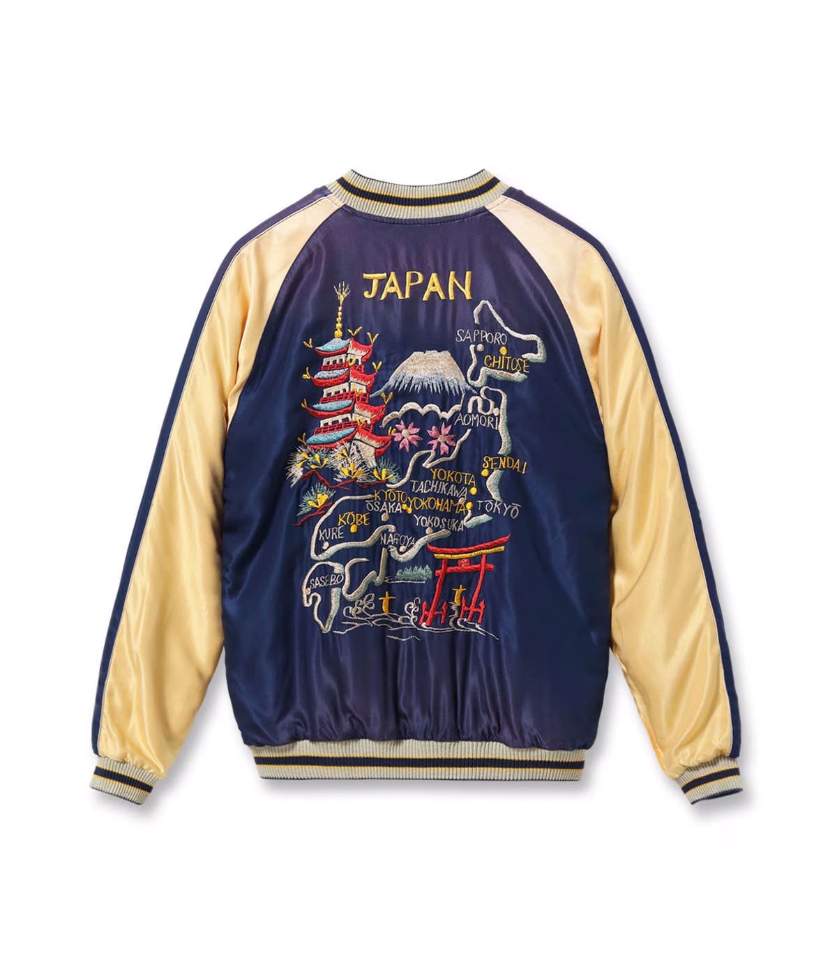 Early 1950s Style Acetate Souvenir Jacket ���EAGLE & DRAGON��� �� ���JAPAN MAP��� (AGING MODEL)