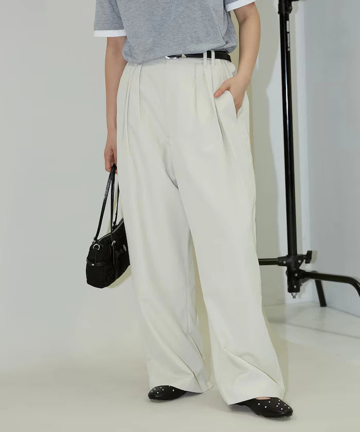 Color Tuck Slacks Pants Limited Release