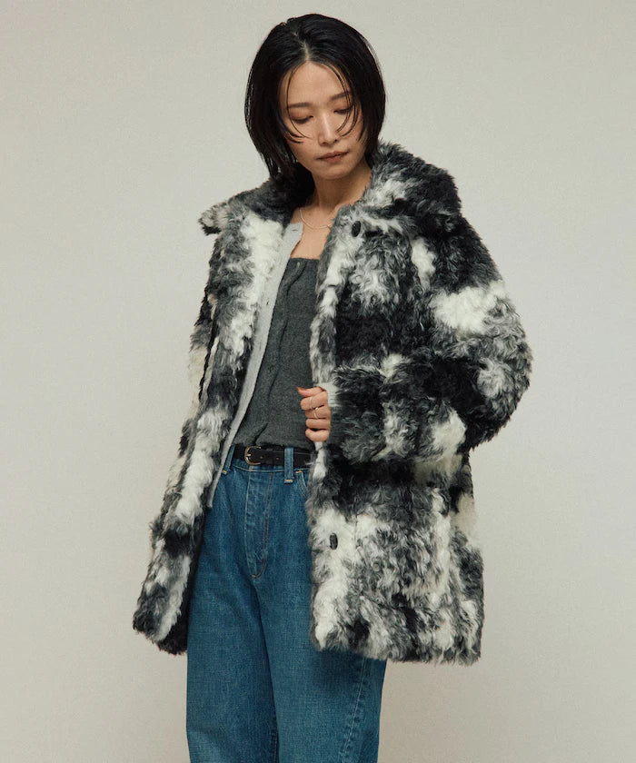 Fake Fur Mid-Length Coat / Fur Coat