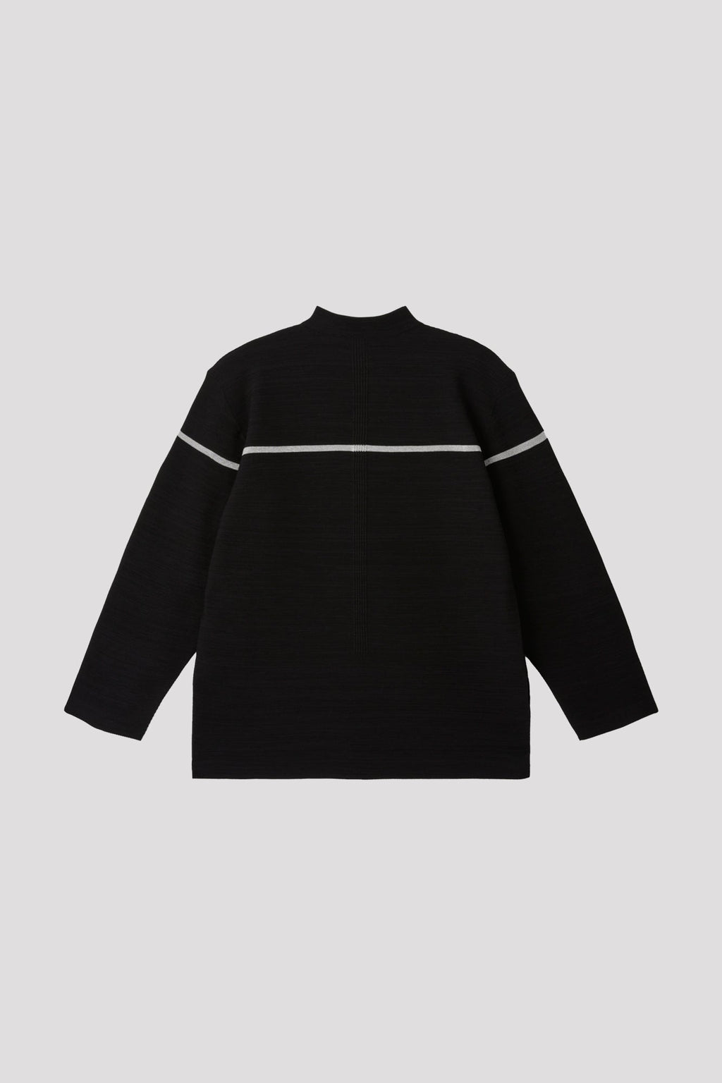GARTER METAL MOCKNECK LONG SLEEVE TEE SHIRT