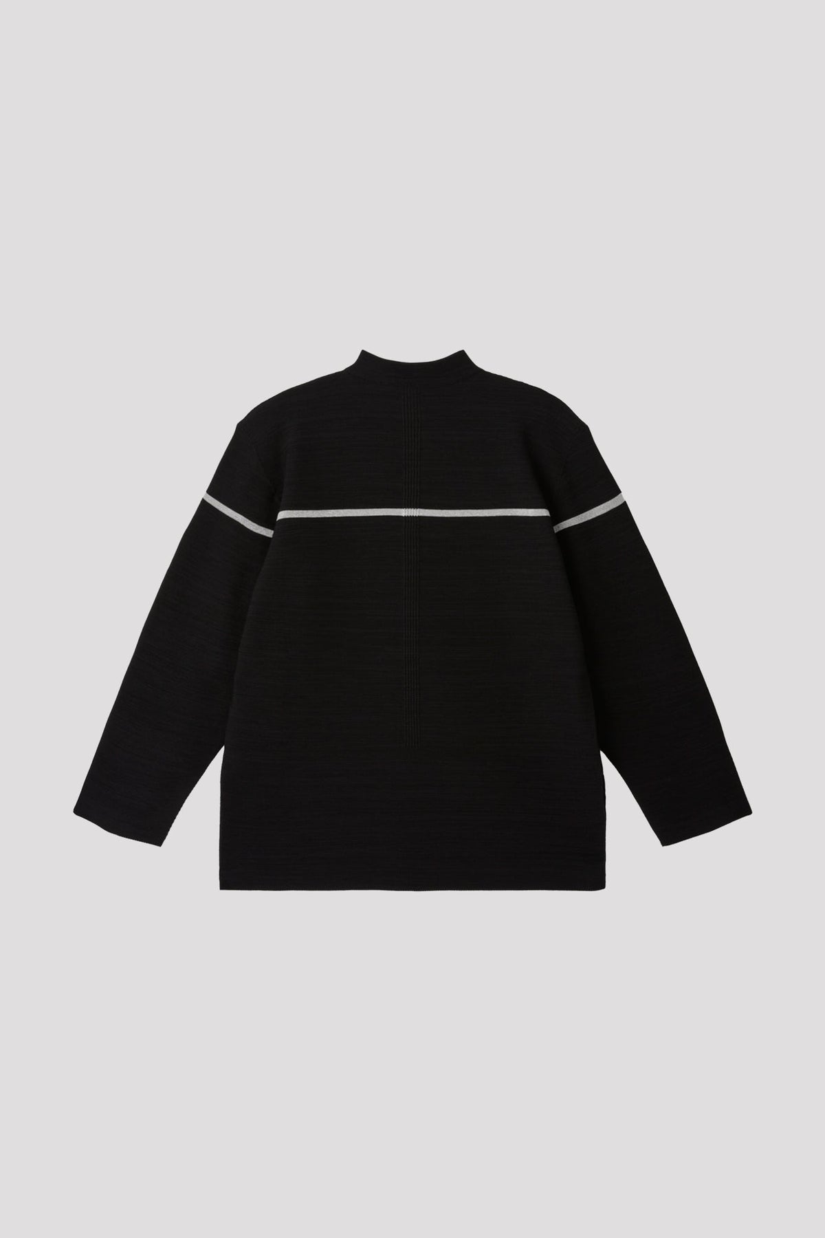 GARTER METAL MOCKNECK LONG SLEEVE TEE SHIRT