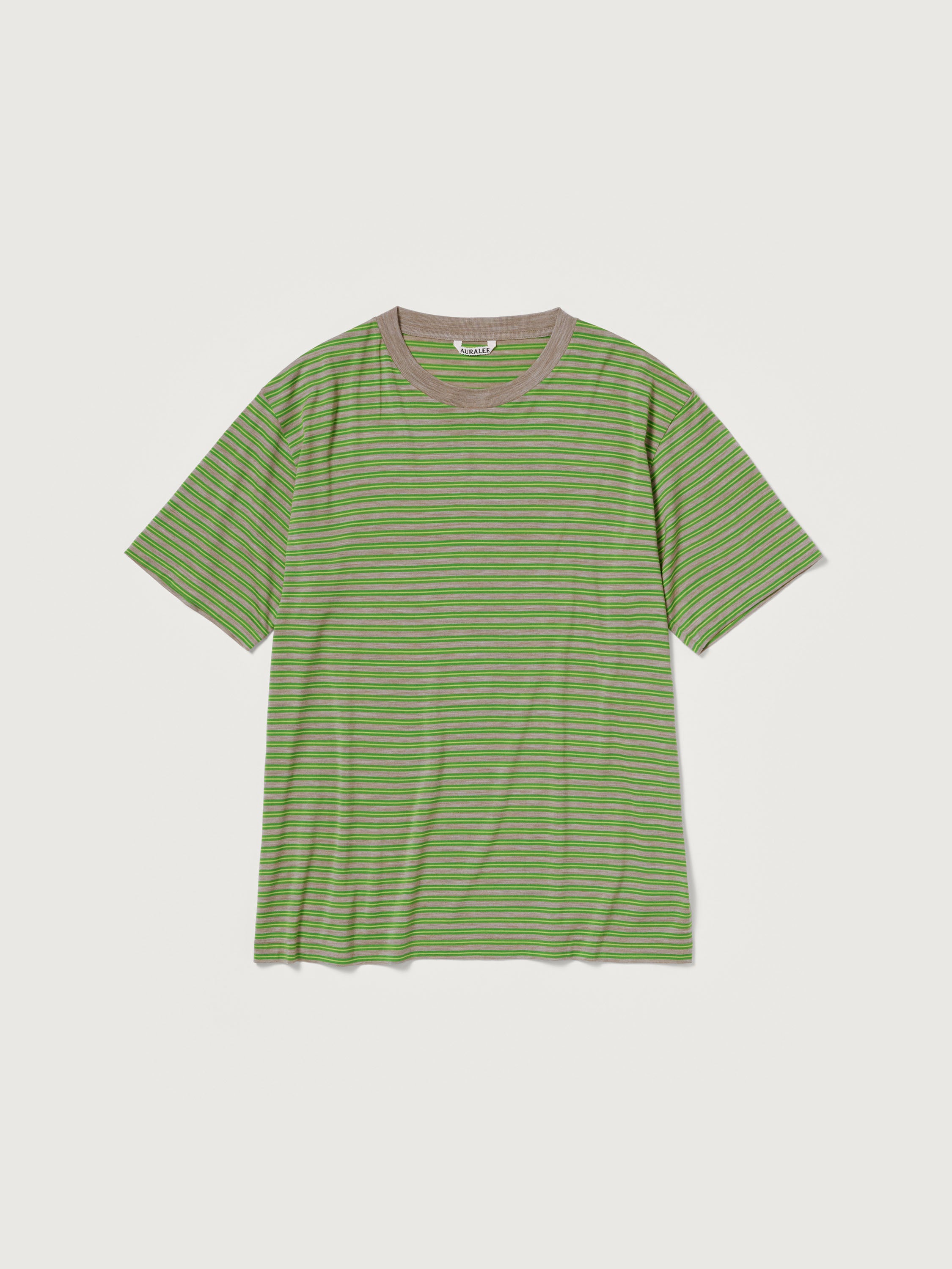 SOFT SMOOTH WOOL STRIPE JERSEY TEE