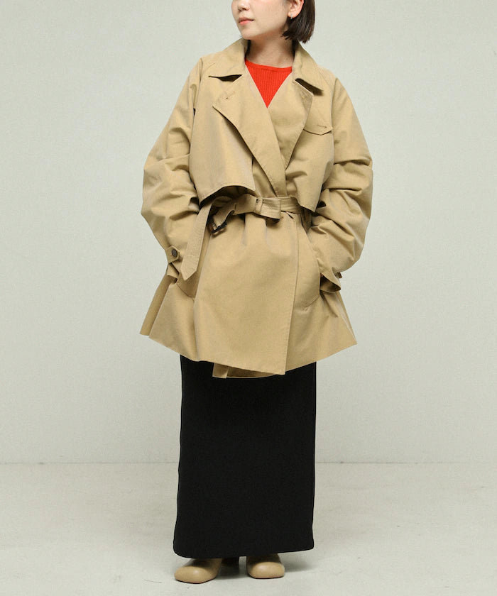T/C Chambray Short Trench Coat