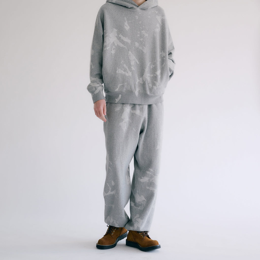 GL49229 / LOOPWHEEL SWEAT EASY PANTS UNEVEN DYED