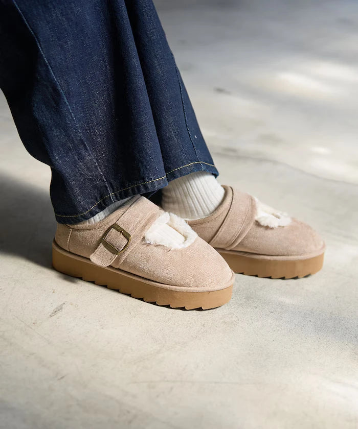 Thick Sole Eco Fur Mary Jane [Limited Edition]