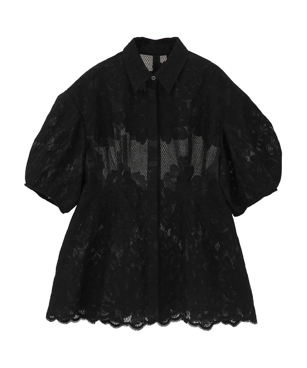 FLOWER LACE WAIST SHAPE TOPS