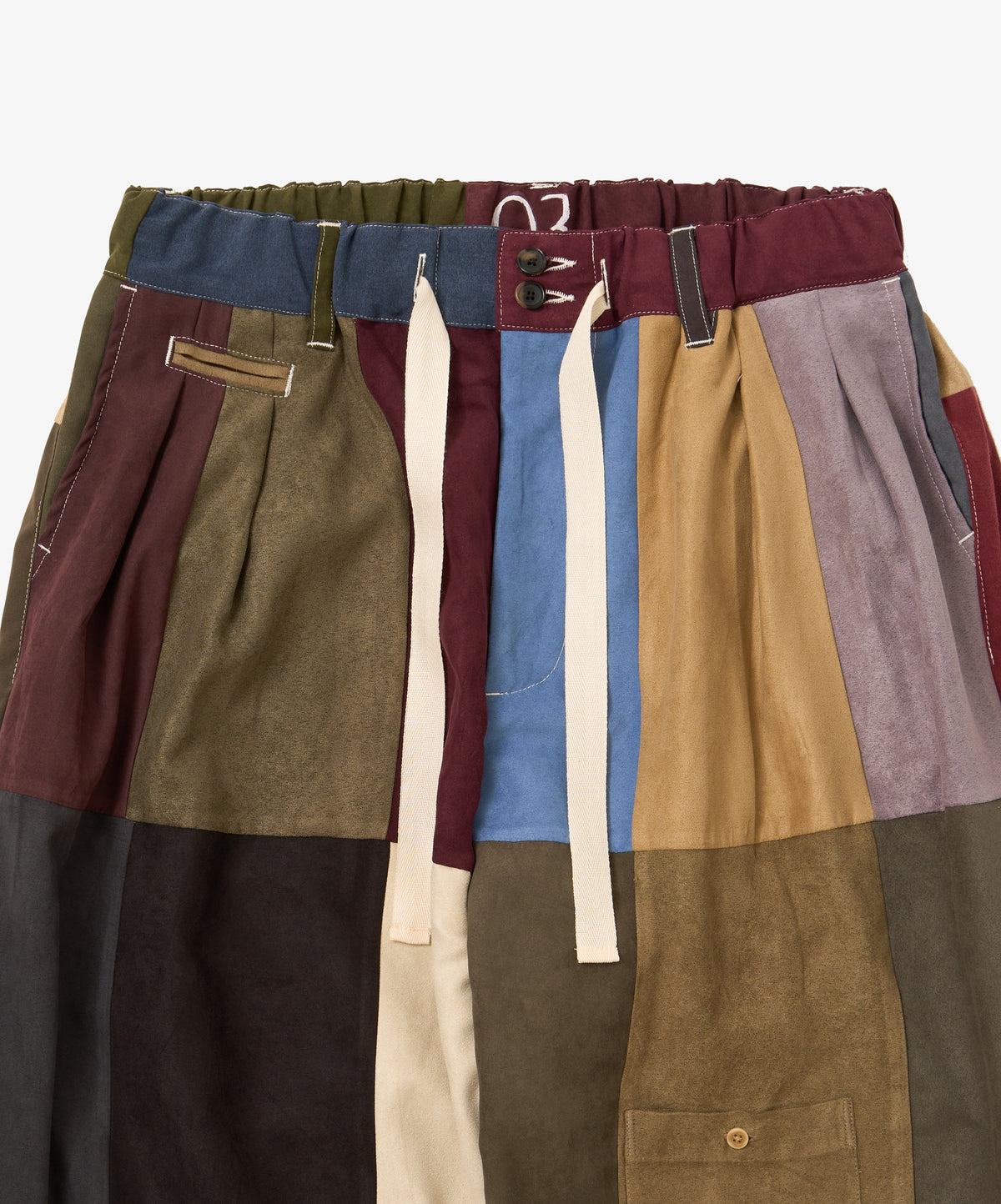 hakama pants faux suede three
