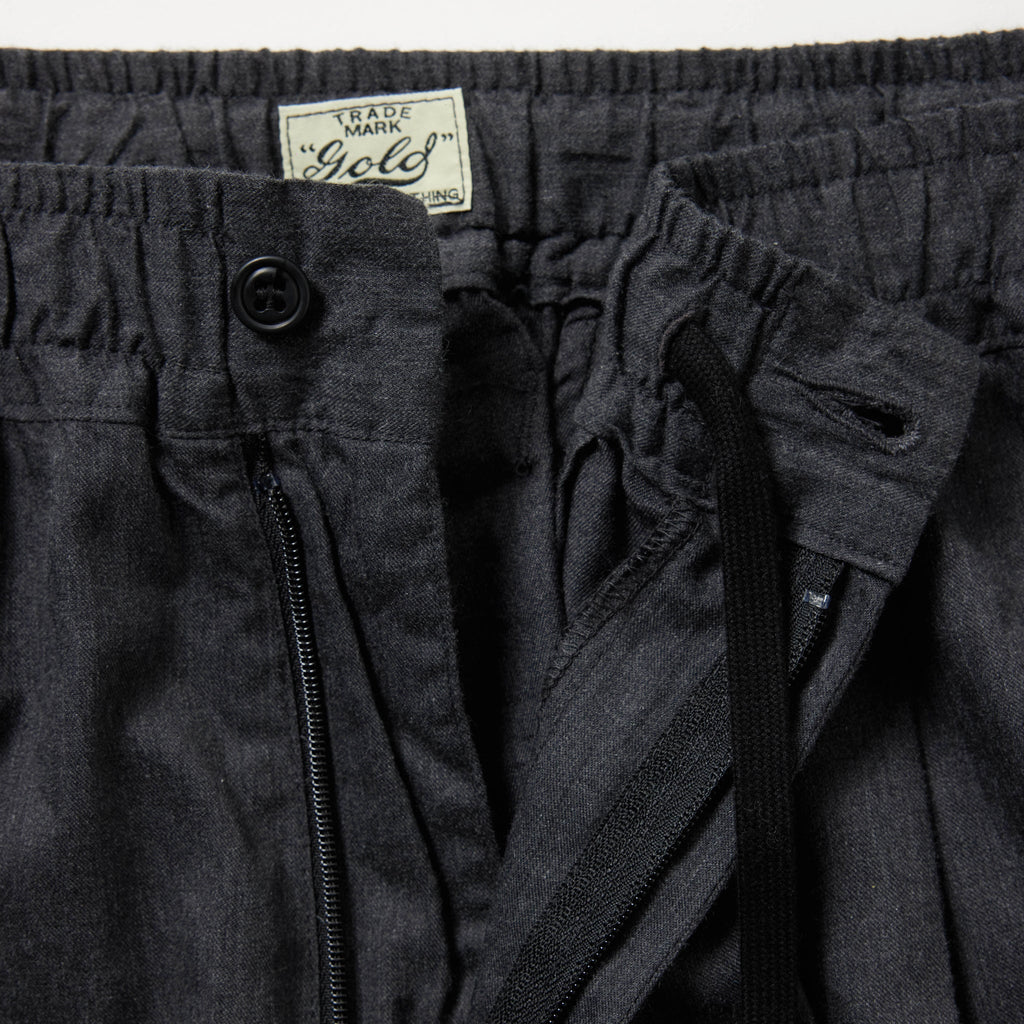 Cotton Silk Nel 2Tuck Easy Wide Pants