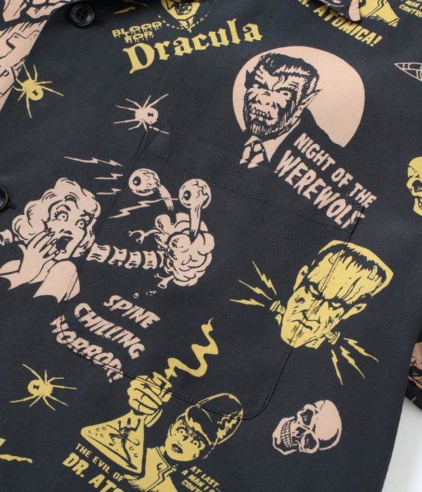 HIGH DENSITY RAYON OPEN SHIRT “THE MONSTERS” by VINCE RAY