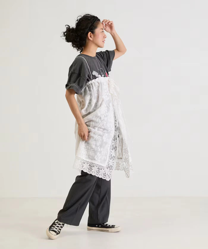 2WAY Lace Camidress & Lace Layered Skirt