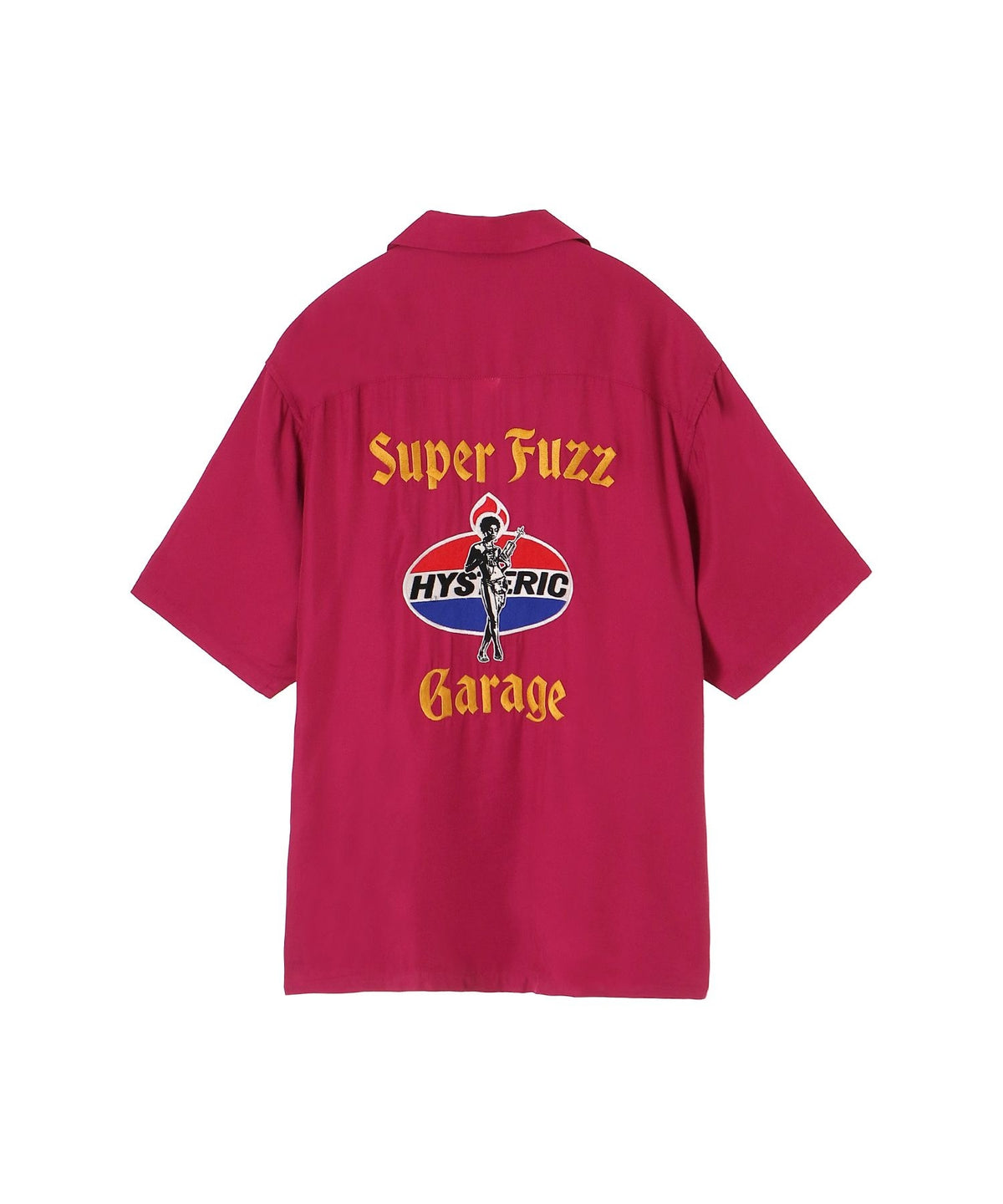 SUPER FUZZ GARAGE Embroidered Bowling Shirt