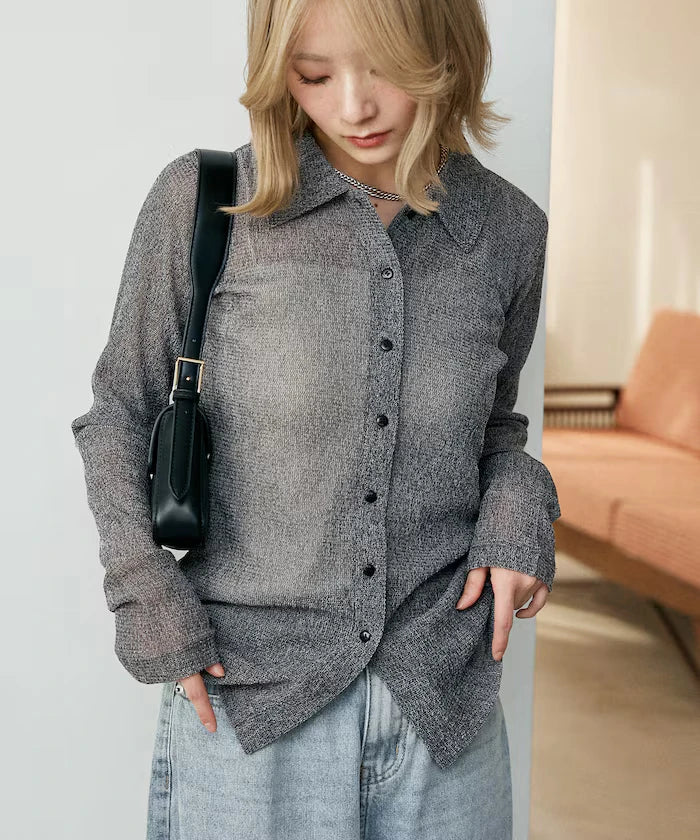 Mesh Shirt Cardigan Limited Edition