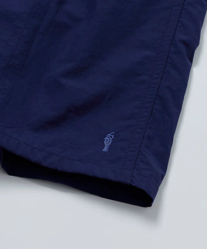 Nylon Medium Length Baggy Shorts