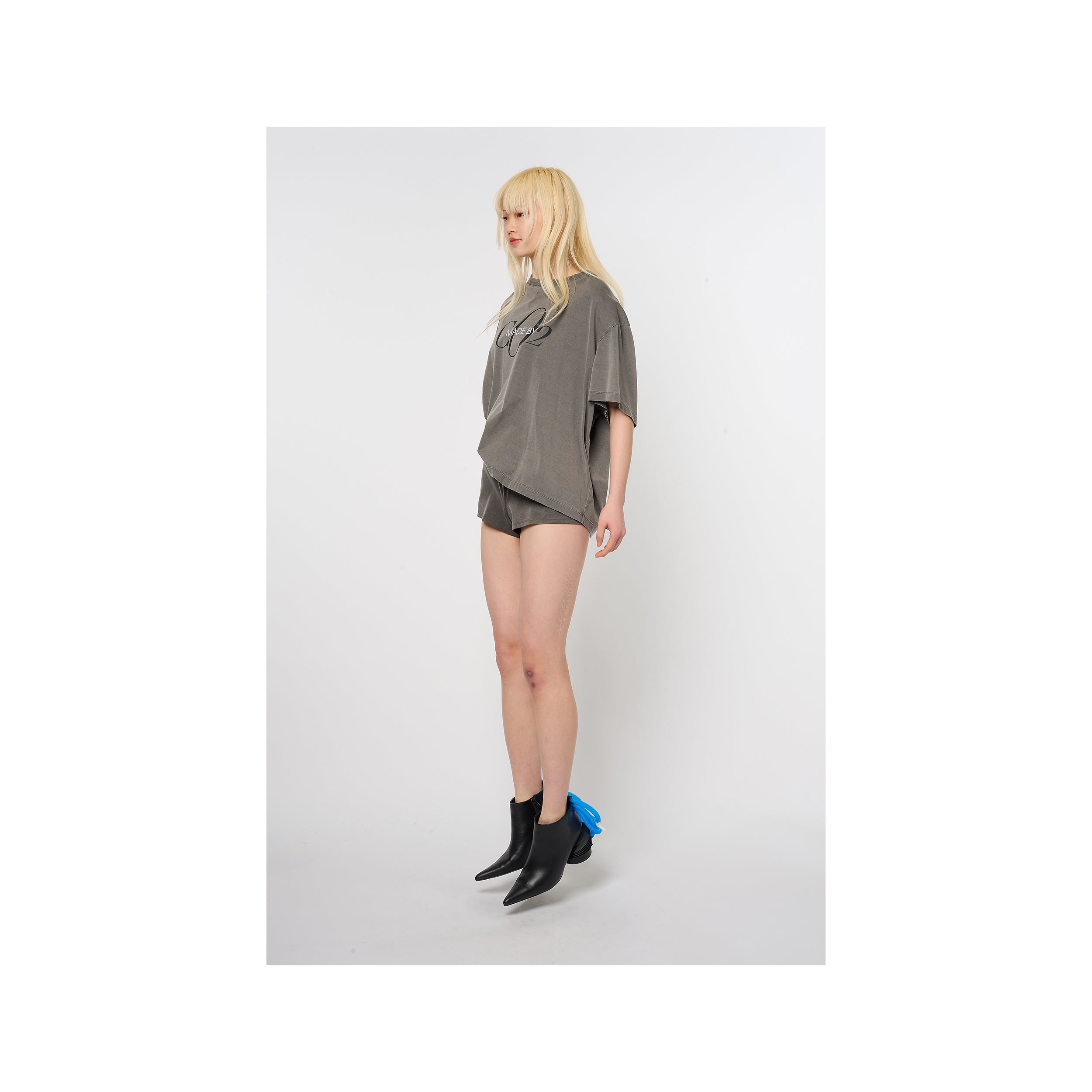 CO2 AIR YARN T-SHIRT：CHARCOAL