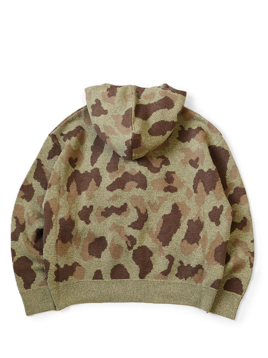 5G Camouflage Knit KESA Hood Sweater