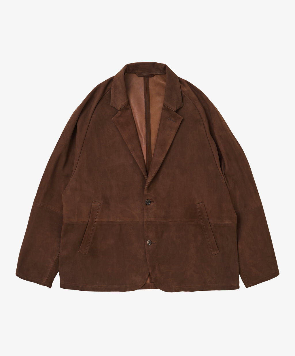 veste two button sheepskin brown