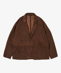 veste two button sheepskin brown