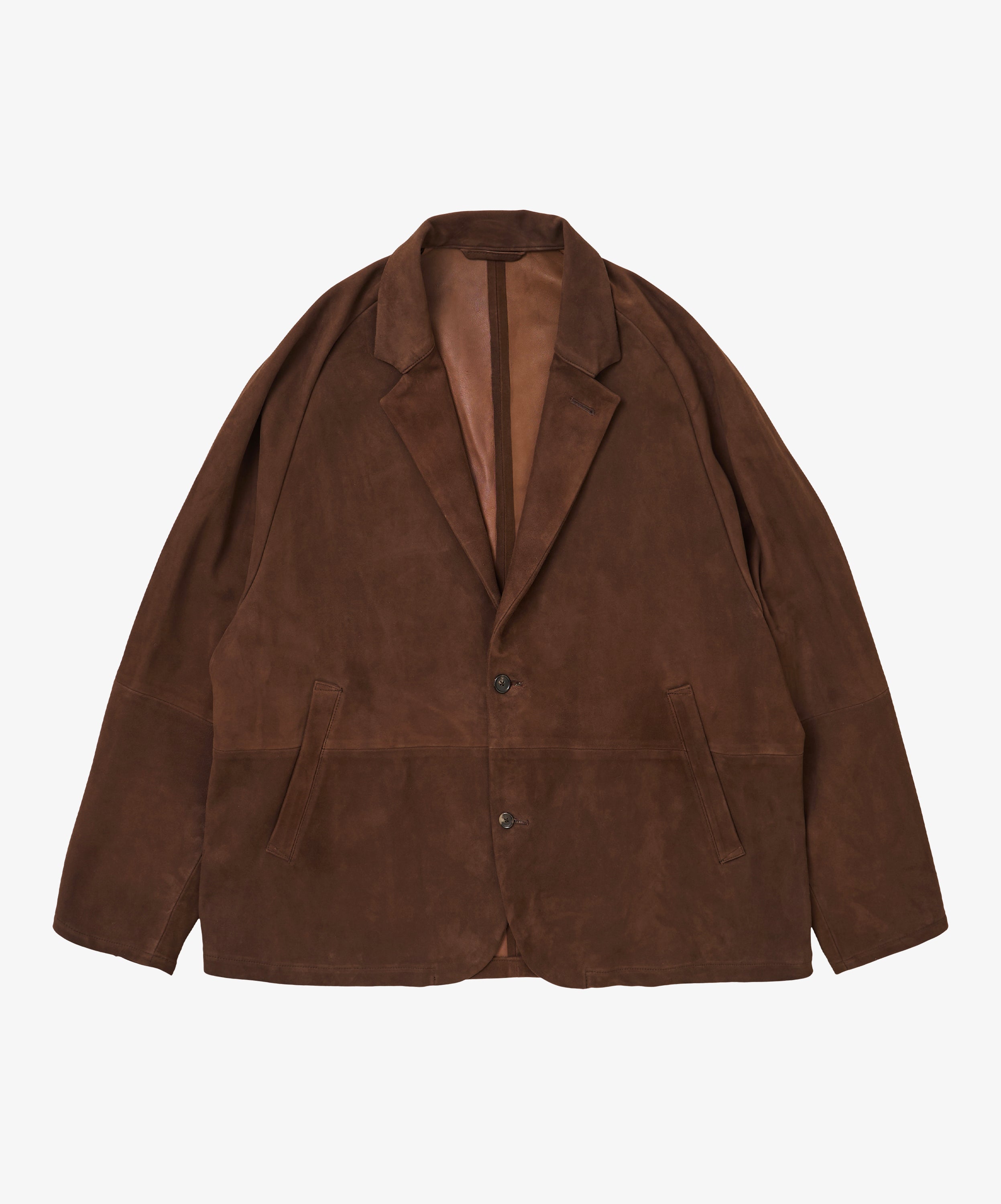 veste two button sheepskin brown