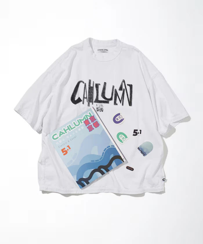 ZINE5.1＋CAHLUMN LOGO Reversible T-Shirt