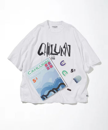 ZINE5.1＋CAHLUMN LOGO Reversible T-Shirt