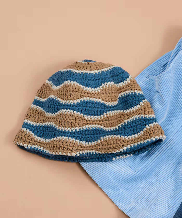 Wave Hand-Woven Knit Hat