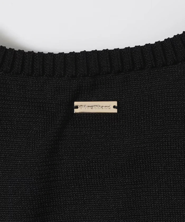 Japan Made Whole Garment Puff Sleeve Top