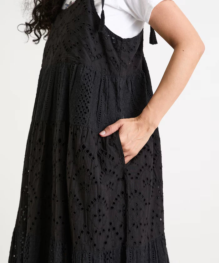 India Shifraretiard Shoulder Ribbon Camisole Dress
