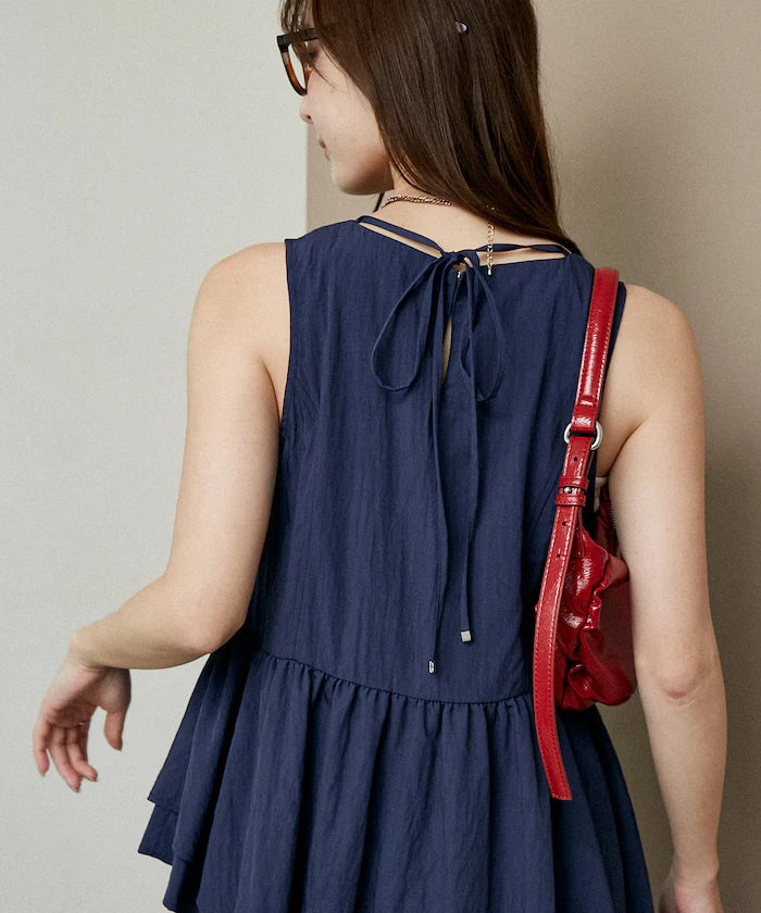 Nylon Washer Asymmetrical Blouse Limited Edition