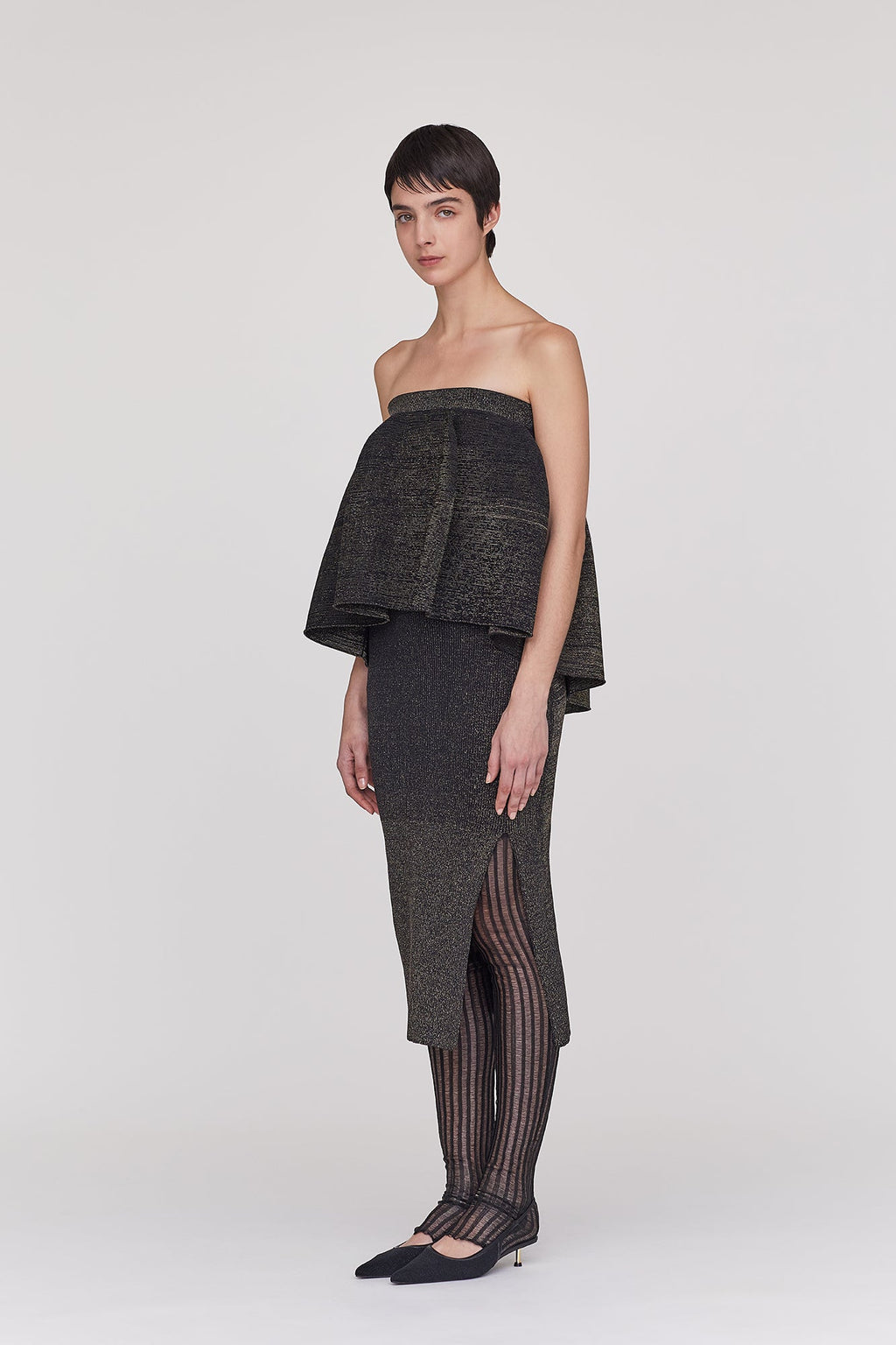 POTTERY GLITTER LAYERED DRESS