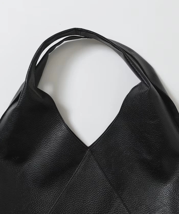 Triangle Leather Marche Bag