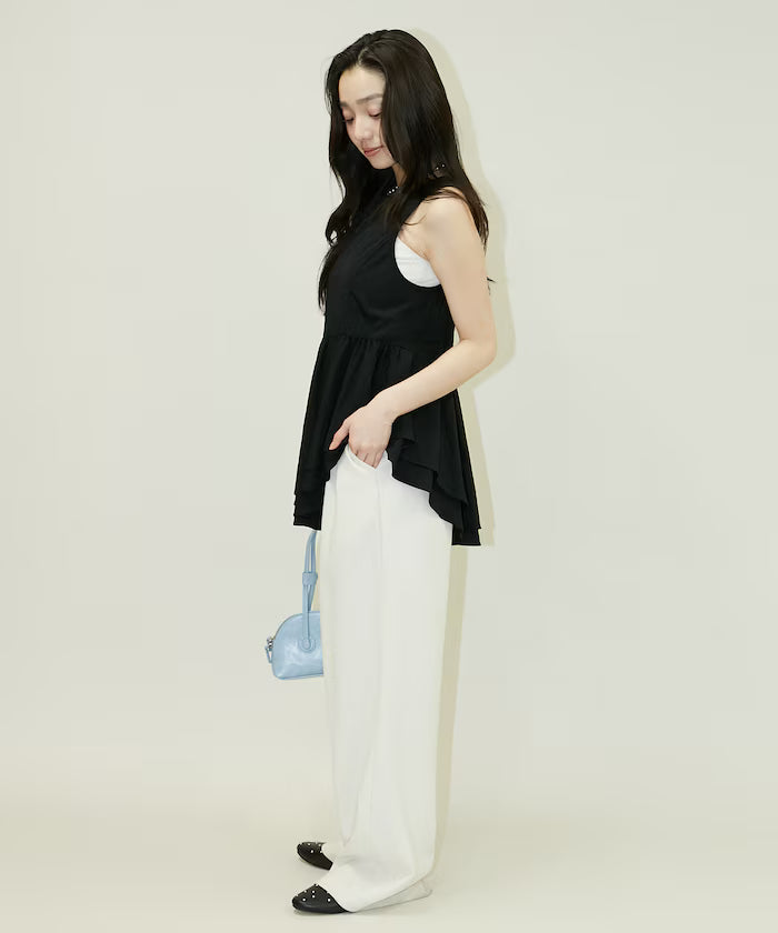 Nylon Washer Asymmetrical Blouse Limited Edition