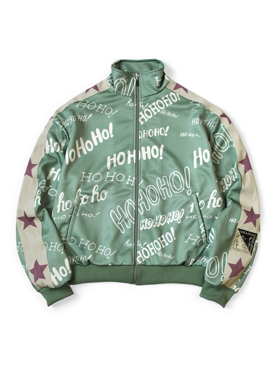 Smooth Jersey HOHOHO Pattern Track Jacket