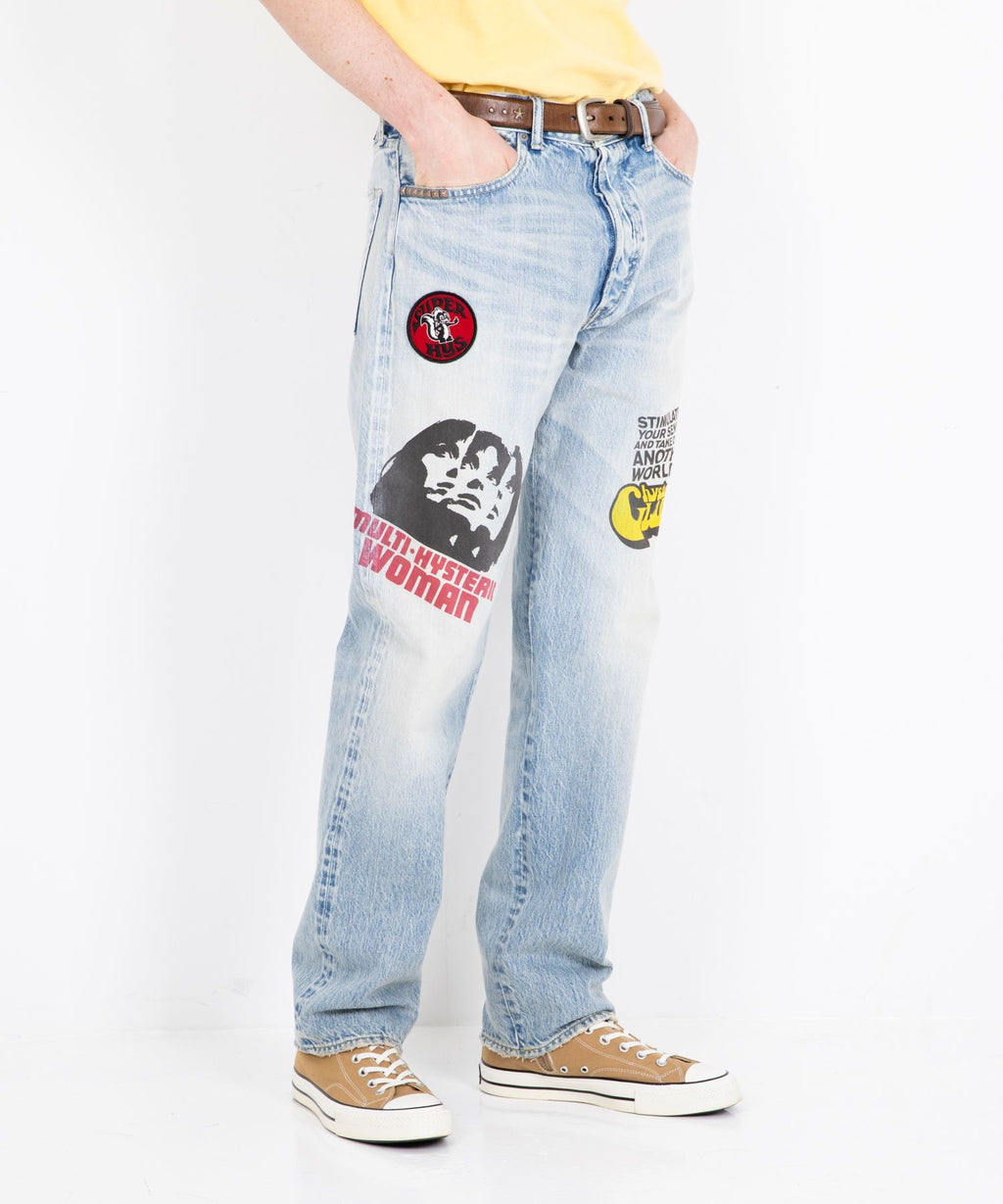 HYSTERIC DAYS 50'S XX Straight Denim Pants